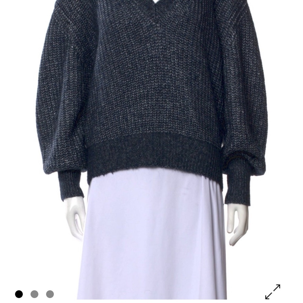 Veronica Beard Navy V-Neck Sweater - Picture 2 of 9